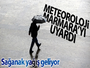 Meteoroloji Genel Müdürlüğünden Marmara'nın doğusuna yağış uyarısı