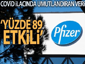 Pfizer: 'Covid-19 hapı yüzde 89 etkili'