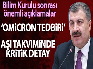 Bilim Kurulu sonrası Bakan Koca'dan yazılı açıklama