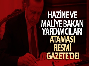 Hazine ve Maliye Bakan Yardımcıları ataması Resmi Gazete'de