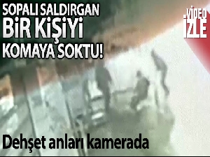 Zeytinburnu'nda sopalı saldırgan bir kişiyi komaya soktu