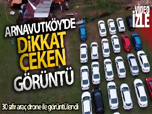 Arnavutköy'de dikkat çeken görüntü