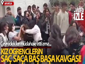 Kız öğrenciler ortalığı birbirine kattı