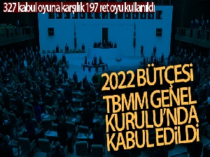 2022 bütçesi TBMM Genel Kurulu'nda kabul edildi