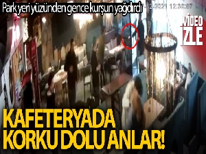 Kafeteryada dehşet anları kamerada