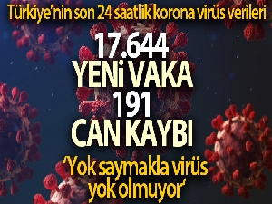 Son 24 saatte korona virüsten 191 kişi hayatını kaybetti