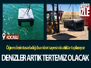 Lise öğrencilerinin geliştirdiği robot denizleri tertemiz yapacak