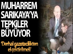 Basın camiasından Muharrem Sarıkaya'ya tepki