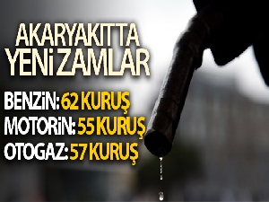 Akaryakıtta yeni zamlar
