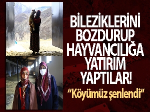 Gümüşhaneli kadınlar bileziklerini bozdurup hayvancılığa yatırım yaptı