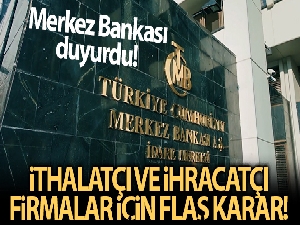 MB'den ihracatçı ve ithalatçı firmalara TL uzlaşmalı vadeli döviz satımına ilişkin açıklama