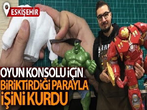 Oyun konsolu için biriktirdiği parayla işini kurdu