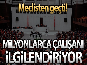 Asgari ücrette vergi muafiyetine ilişkin kanun teklifi kabul edildi