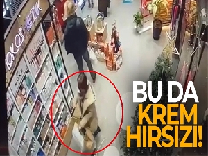 Bursa'da müşteri gibi geldi, eczaneden krem çalarak kayıplara karıştı