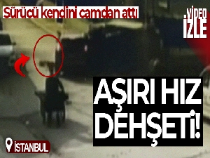 Ümraniye'de aşırı hız dehşeti: Kamyoneti önüne kattı, sürücü araçtan atladı