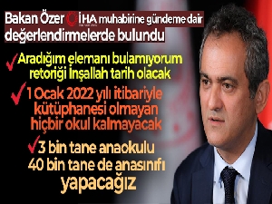 Bakan Özer:  ‘Aradığım elemanı bulamıyorum' retoriği İnşallah tarih olacak