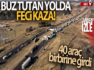ABD'de buz tutan yolda zincirleme kaza: 40 araç birbirine girdi