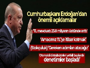 Cumhurbaşkanı Erdoğan'dan gündeme dair önemli açıklamalar