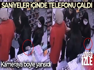 Batman'da hırsız saniyeler içinde telefon çaldı