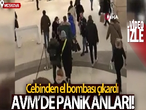 Moskova'da AVM'de el bombalı saldırgan paniği