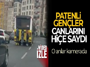 Patenli gençlerin tehlikeli yolculuğu kamerada
