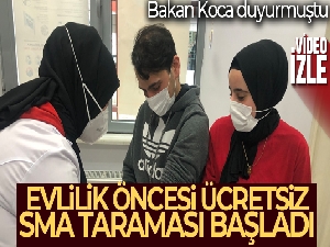 Türkiye'de ücretsiz olarak yapılacak olan SMA taramasına başlandı