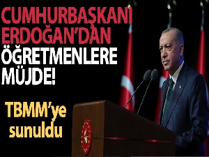Cumhurbaşkanı Erdoğan'dan öğretmenlere müjde