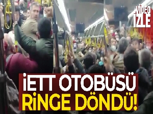Otobüste oturan çocukları kaldırmak istedi, yumruklarla darp edildi