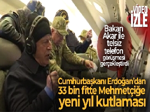 Cumhurbaşkanı Erdoğan'dan 33 bin fitte Mehmetçiğe yeni yıl kutlaması