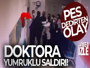 Avcılar'da Aile Sağlığı Merkezi'nde doktora yumruklu saldırı kamerada