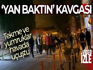 Kadıköy'de alkol alan iki grup arasında ‘yan baktın' kavgası