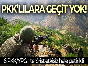 MSB: '6 PKK/YPG'li terörist etkisiz hale getirildi'