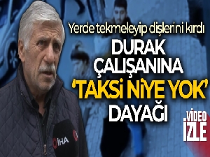 İstanbul'da durak çalışanına 'Taksi niye yok' dayağı