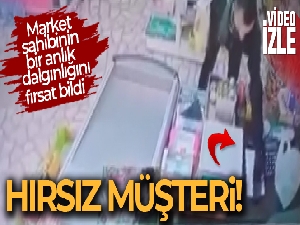 Kredi kartını uzattı, market sahibinin telefonunu çalarak kaçtı