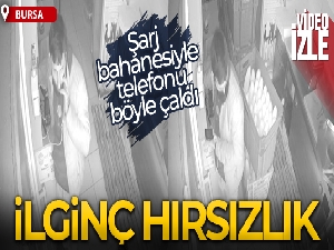 Bursa'da şarj edeceğini söyleyerek telefonu böyle çaldı