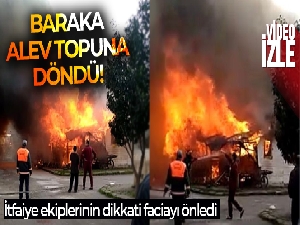 Yaşlı çiftin kaldığı baraka alev topuna döndü