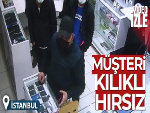 Müşteri gibi girdiği dükkanda 10 bin TL'lik telefonu çaldı