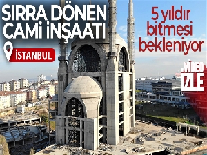 Ümraniye'de sırra dönen cami inşaatı: 5 yıldır bitmesi bekleniyor