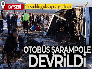 Üniversite öğrencilerini taşıyan midibüs devrildi: 1 ölü, 21 yaralı