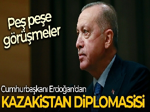 Cumhurbaşkanı Erdoğan'dan Türk devletleri liderleriyle Kazakistan diplomasisi
