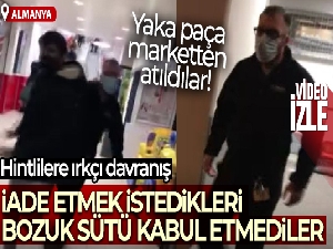 Almanya'da aldıkları bozuk sütü iade etmek isteyen Hintlilere ırkçı davranış