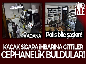 Kaçakçılık operasyonunda evden cephanelik çıktı