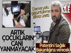 Ebe olan eşinin sözüyle başladı, damar yolu görüntüleme cihazı üretti