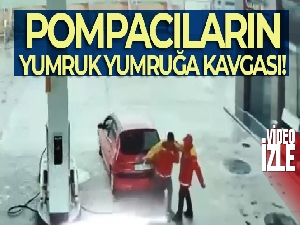 Bursa'da pompacıların yumruk yumruğa kavgası kamerada