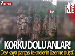 Brezilya'da dev kaya parçası teknelerin üzerine düştü: 2 ölü, 34 yaralı