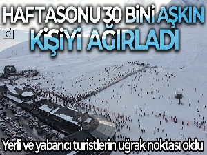 Erciyes hafta sonu 30 bini aşkın ziyaretçiyi ağırladı