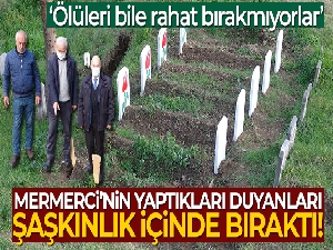 Trabzon'da mezar taşlarını çalan mermerci ustası çıktı