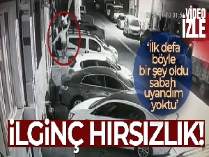 Esenyurt'ta şaşırtan hırsızlık güvenlik kamerasında