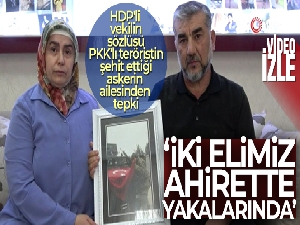 Şehidin ailesinden HDP'li vekile tepki!