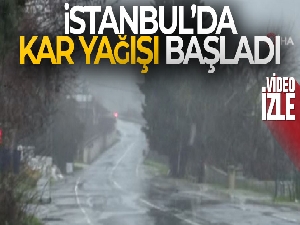 Silivri ve Çatalca'nın köylerinde kar yağışı başladı
